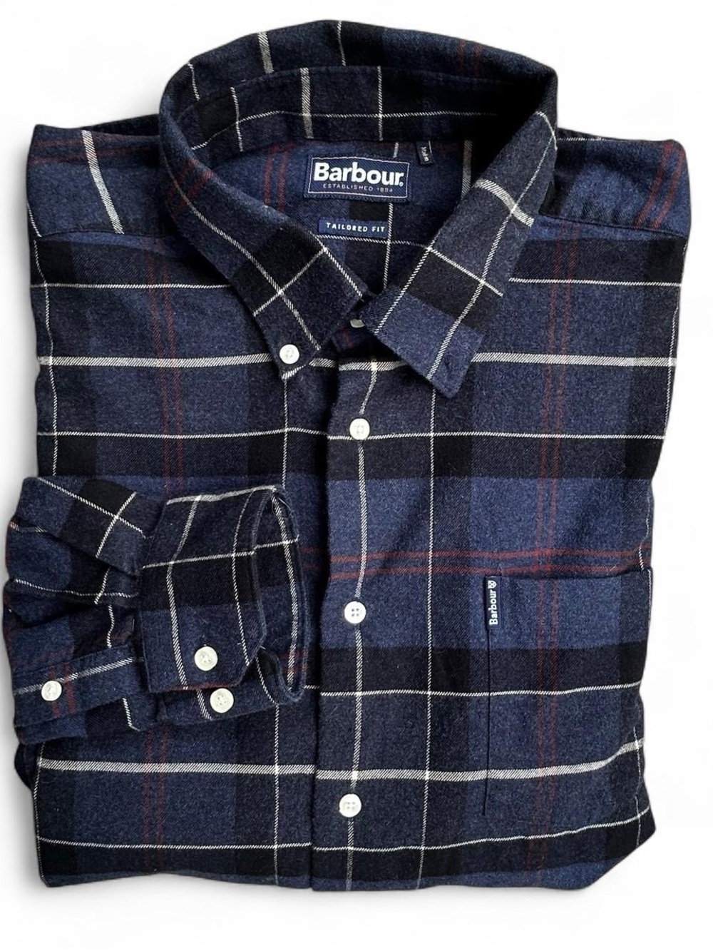 Barbour Men's Plaid Flannel Shirt